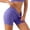Purple, variant on High Waist Yoga Shorts For Workout Running Athletic Training Breathable Flexible Gym With Pockets, L, Red