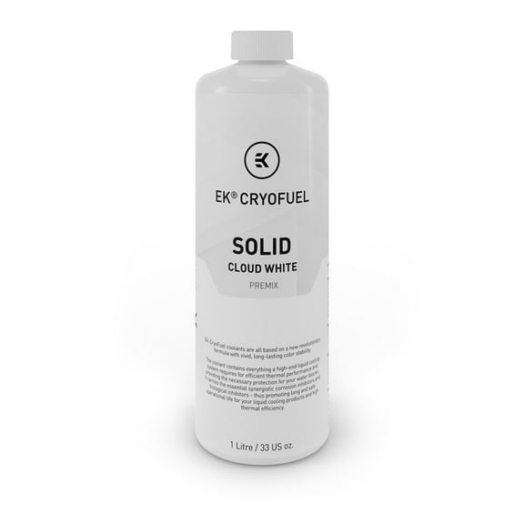 EKWB EK-CryoFuel Solid Premix PC Coolant, 1000mL, Cloud White