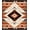 Terracotta Ivory Black, Pattern 6, variant on ODIKA Cow Spotted Print Cattle Border Fabric Skin Cowprint Female Flannel Stain Resistant Low Profile for Dorm Room, Small Living Apartment