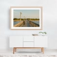 thumbnail image 5 of Lighthouse & Pier, Fire Island 02 - Fire Island New York Photography Beach Coast Bridge Ocean Fishing Landscape Oak Framed Wall Art Print 5 x 7 inches, 5 of 6