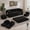 Black, variant on 79" Corduroy Floor Sofa with 4 Pillows & 2 Cup Holders, Armless Deep Seat Design, Perfect for Living Rooms, Apartments and Small Spaces