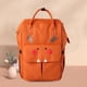 thumbnail image 5 of Mochila de pañales cambiador grande para pañales multifunción para bebé con cambiador portátil Soporte para chupete Correas para cochecito - naranja, 5 of 7