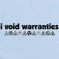 thumbnail image 2 of CafePress - I Void Warranties Infant Bodysuit - Baby Light Bodysuit, Size Newborn - 24 Months, 2 of 4