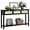 Black, variant on ELYKEN 51.2" Console Table with 3 Storage Drawers, Narrow Entryway Table with Storage, Black Rattan Long Sofa Table for Behind Couch Entry Hallway, Entrance, Living Room