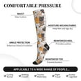 thumbnail image 2 of Rateoe Cute Cats Compression Socks for Women and Men 20-30mmHg-Circulation Support Socks Knee High Nurse Pregnant Running Medical and Travel Athletic, 2 of 7