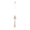thumbnail image 1 of Maceta decorativa de macramé para colgar en interiores, elegante y práctica. Blanco, 1 of 8