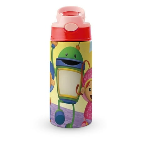 

Team Umizoomi Kid s Insulated Water Bottle With Straw Vacuum Stainless Steel Cup Leak-Proof Toddler Thermoses Children Water Cup
