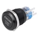 thumbnail image 3 of Interruptor de encendido, botón de motor de automóvil LED blanco de 12 V Botón de arranque del motor Durabilidad extendida, 3 of 9