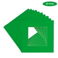 thumbnail image 2 of Bright Green Acid Free 16x16 Picture Frame Mats with White Core Bevel Cut for 8x8 Pictures - Fits, 2 of 4