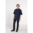 thumbnail image 1 of Uncommon Threads 0415P-1608 Unisex Nighthawk Chef Coat, Navy - 4XL, 1 of 1