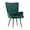 Dark Green, variant on UNICOO® Light Grey Velvet High Wingback Chair - Mid-Century Modern Design, Vintage Button, Reading, Living Room, Bedroom, Office