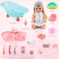 thumbnail image 2 of Set de baño para muñecas SUKIPIN con bañera para niñas de 3 a 5 años, 2 of 6