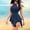 Dark Blue, variant on Drppepioner Women Zippe Irregular Sleeveless Jumpsuit Shorts Romper Bodysuit White