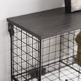 thumbnail image 3 of Linon 4-Cubby Floating Wall Shelf, Black, 3 of 13