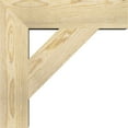 thumbnail image 3 of Ekena Millwork 4"W x 18"D x 18"H Traditional Block Rough Sawn Bracket, Douglas Fir, 3 of 25