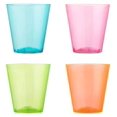 248 Neon Plastic Shot Glasses 1 oz Plastic Shot Cups Disposable Neon
