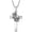 01-04-Capricorn, variant on Cross Necklace for Women Men 925 Sterling Silver Rose Sunflower Cross Religious Jewelry Christmas Birthday Mothers' Day Gifts