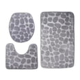 thumbnail image 4 of Juego de alfombras de baño Macarena antideslizante gris, 4 of 8