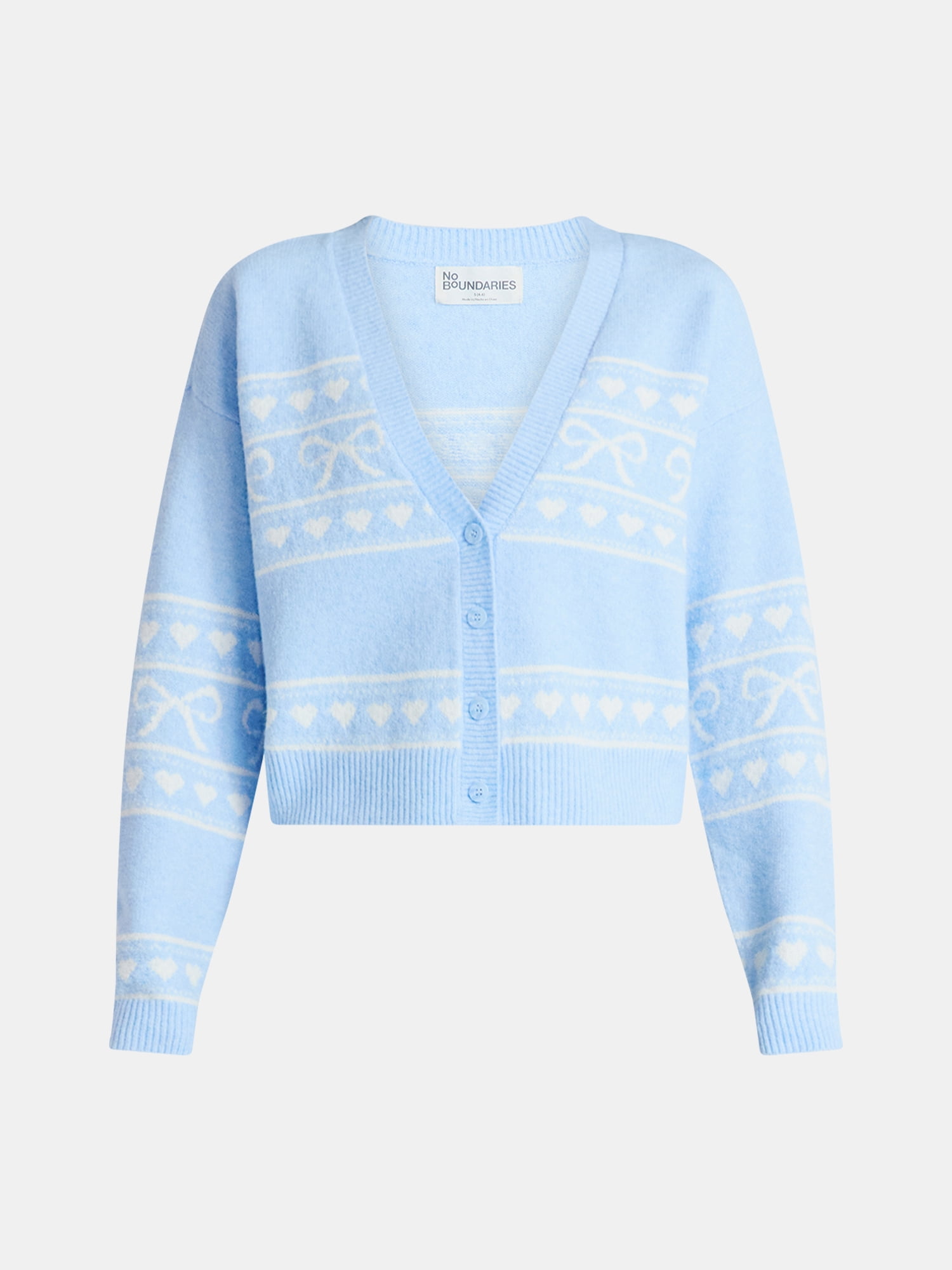 No Boundaries Button-Front Cardigan, Women's Sizes XXS-XXL