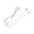 thumbnail image 4 of Unique Bargains Phone Extension Cord 3.28FT Telephone Cable Phone Line Cord RJ11 6P6C Plugs White 1pcs, 4 of 5
