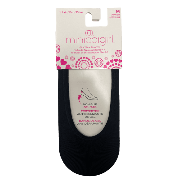 Black Liner Socks Size Girls M, Lightweight No Show Socks for Kids, Breathable, Comfortable Fit, Invisible Design for Sneakers, Flats, Everyday Wear Sock with Style, All Day Comfort