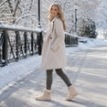 thumbnail image 2 of OYPGUE Womens Barefoot Boots Non-slip Waterproof Wide Toe Box Winter Barefoot Shoe, 2 of 9