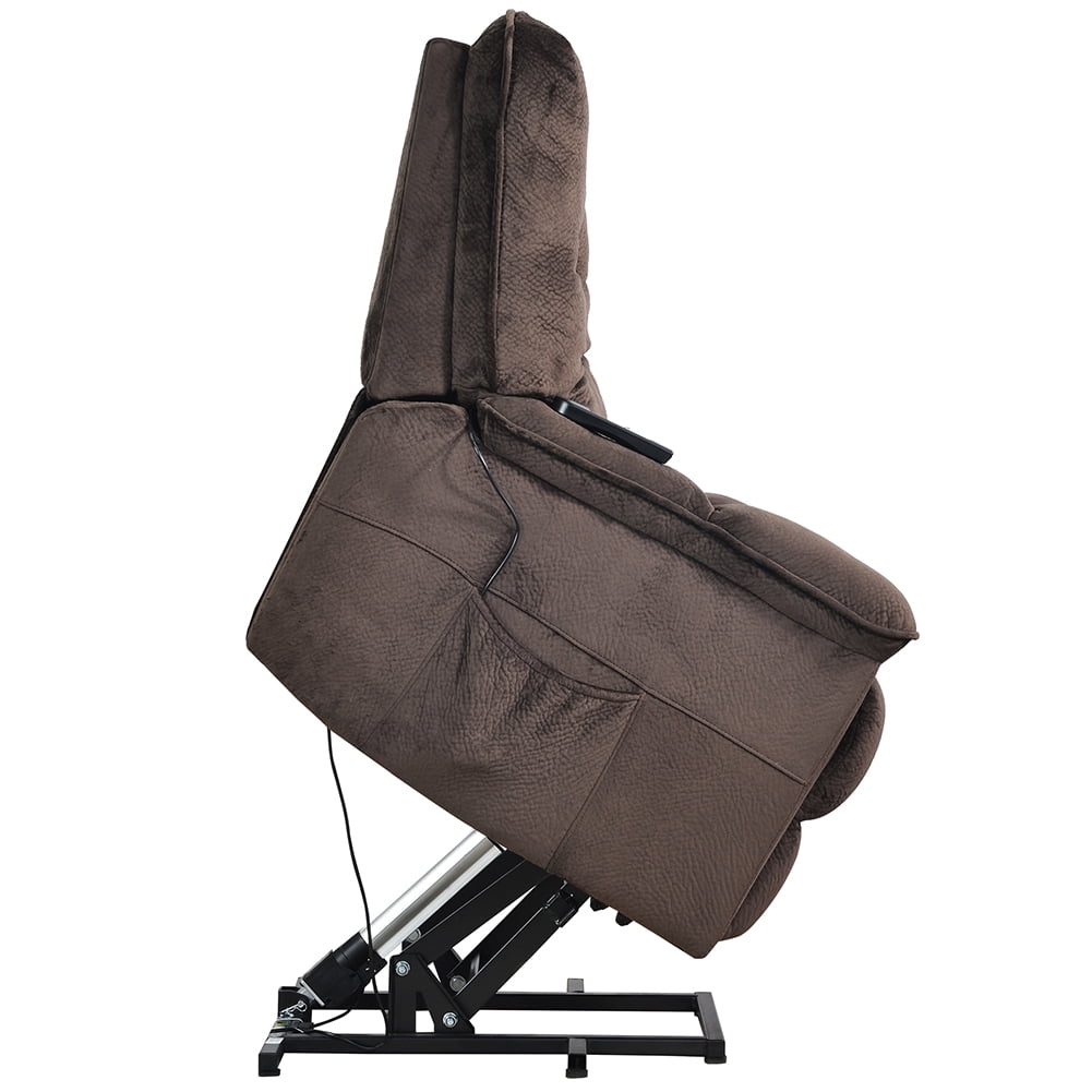 Private Jungle Electric Power Lift Chair, Velvet Upholstery Relax Recliner, Living Room Sofa Chair with Remote Control, Brown Private Jungle Electric Power Lift Chair, Velvet Upholstery Relax Recliner, Living Room Sofa Chair with Remote Control, Brown