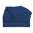 thumbnail image 4 of BedDecor 100% Egyptian Cotton 4 Pcs Sheet Set Solid 15 inches (Egyptian/Royal Blue,Full), 4 of 6