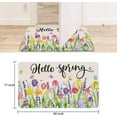 thumbnail image 3 of Spring Welcome Mats Hello Spring Floral Decor Door Mat Colorful Tulip Flower Indoor Entrance Cute Decorative Outdoor Doormats Non Slip Outside Door Mats for Front Door Rugs, 30 * 17 in, 3 of 6