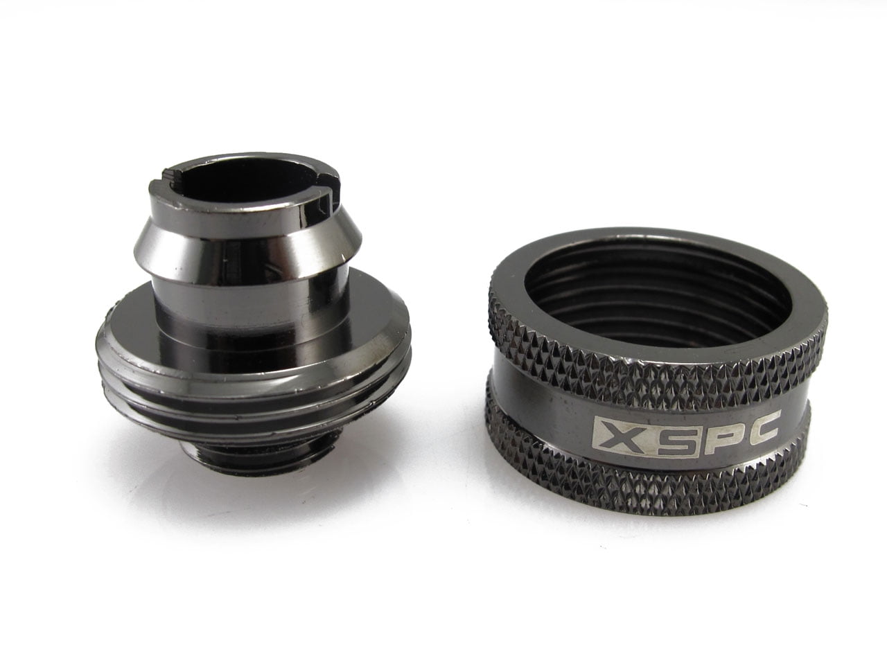 6-Pack 3//4 OD Compression Fitting V2 for Soft Tubing Black Chrome XSPC G1//4 to 1//2 ID