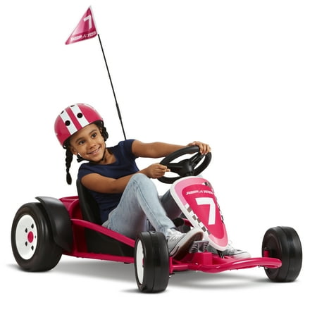 Radio Flyer Ultimate Go-Kart, 24 Volt Outdoor Ride-on Toy, Pink