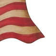 thumbnail image 4 of DecMode Vintage Red Metal American Flag Inspired Wall Décor, 41"W x 27"H, 4 of 10