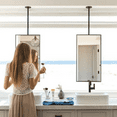 thumbnail image 7 of TEHOME Black Ceiling Mount Mirror, 20x30 inches, Metal framedd Rectangle, Adjustable, 7 of 7