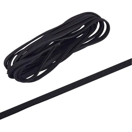 78.74 Inches Women's Tie Back for Wedding Bridal Gown Black Lace up Ribbon for Wedding Dress Cord Back for Zipper Replacement Wedding Prom Dresses Black Black