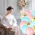 thumbnail image 3 of Arco de color degradado Globos de cumpleaños Decoraciones Globos rosas y azules Banner de feliz cumpleaños, 3 of 5