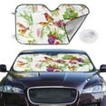 thumbnail image 2 of Balery Birds And Flowers Windshield Sun Shade, Car Front Window Sunshade Cover ,Automotive Interior Portected Blocks Uv Rays For Car Pickup Truck Suv Accessories- Medium, 2 of 7
