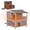 With Balcony Heated (AIR33), variant on MEDEHOO Heated Cat House Outdoor Insulated Cat House for Outside Weatherproof Feral Cat Shelter with Heated Pad, Insulated Thermal Liner, Chewproof Cable for Cats (Winter-Ready)