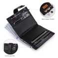 thumbnail image 4 of Wrangler Small Women's Wallet Slim Bifold Wallet RFID Credit Card Holder Minimalist Zipper Coin Pocket, Black, 4 of 7