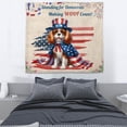 thumbnail image 3 of Democratic Cavalier King Charles Spaniel Making Woof Count Election 2024 Tapestry Dog Lover Gifts Wall Hanging Backdrop Home Decor - 01001, 3 of 5