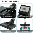 thumbnail image 6 of SHZOND Heat Press 16x20 Inch, Large Clamshell Heat Press 1700W, High Pressure Heat Press Machine Digital Control Heat Transfer Machine for T Shirts, 6 of 7