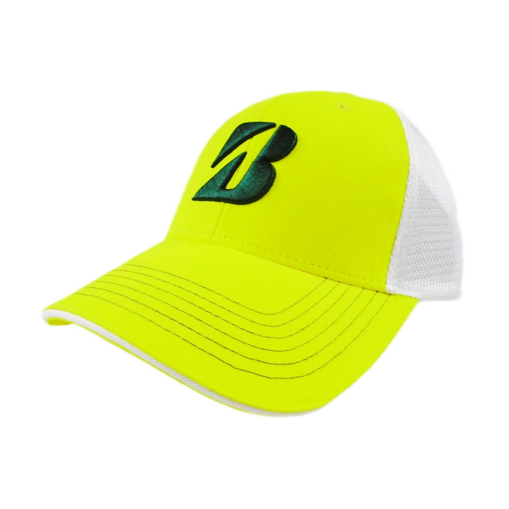 NEW Bridgestone Golf Spring Collection Masters Yellow/Green Adjustable Hat/Cap