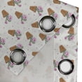 thumbnail image 4 of Ambesonne Succulent Grommet Curtain, Exotic Cactus Plants, 50" x 72", Green Pink Pale Brown, 4 of 6