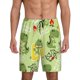 thumbnail image 1 of Balery Cute Dinosaurs Cartoon Pantalones cortos de pijama de punto de algodón para hombre con cinturilla y bolsillos-XX-Large, 1 of 6
