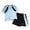 Light Blue, variant on MuXiKeJi Clothes Boys Wear Set Breathable Short Sleeve Tee and Athletic Shorts Outfits for Toddlers Kids