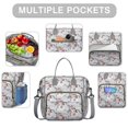 thumbnail image 2 of Pioneer Flower Floral Print Pattern Womens Lunch Box for Work,Insulated Large Lunch Bag for Tween and Teen,Loncheras Para Mujer,Leakproof Adult Lunch Bag for Work,Beach,Travel,Picnic,Camping, 2 of 7
