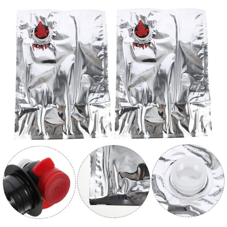 Sacs à Vin Souples 3 L – Lot De 10 En Polyéthylène Qualité Alimentaire – Pour Conservation Fraîcheur Vin – Idéal Restaurants, Pique-nique