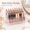 thumbnail image 4 of 24 Slot Clear Acrylic Lipstick Display Holder, Cosmetic Organizer for Makeup Storage, TIKA, 4 of 8