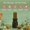 thumbnail image 4 of Splendor Blender - 1000W High-Power | Ultra-Sharp Blades | 2 Blending Modes | Includes 25 oz Personal Cup and Drinking Lid Set | Smoothies, Shakes & More | Char, 4 of 5