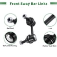 thumbnail image 6 of Unique Bargains 4pcs Front Suspension Kit Front Sway Bar Link Lower Ball Joint for Honda Civic 2006-2011 for Acura CSX, 6 of 6