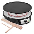 thumbnail image 1 of NutriChef Crepe Maker - Cooks Bacon, Roti, Tortillas & Omelets - Easy to Clean Detachable Cooktop - 12 inch Cook Area with Adjustable Temperature - I, 1 of 9
